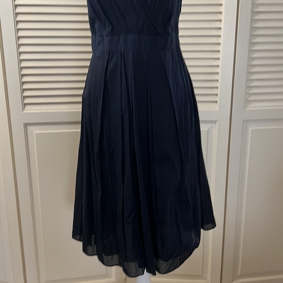 Theory Navy Blue fit and flair dress - Picture 3 of 10